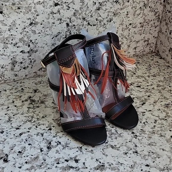 Brian Atwood fringe heels - Picture 5 of 10